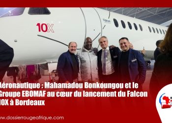 Aéronautique : Mahamadou Bonkoungou et le Groupe EBOMAF au cœur du lancement du Falcon 10X à Bordeaux